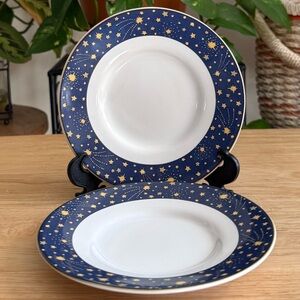 Vitromaster Galaxy 1993 Vintage Saucers 5.5” Inch Celestial Astrology Decor